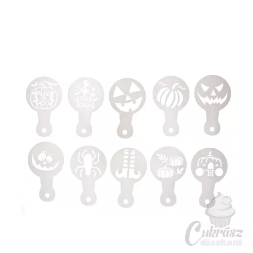 NL Wilton stencil szett Halloween 20db
