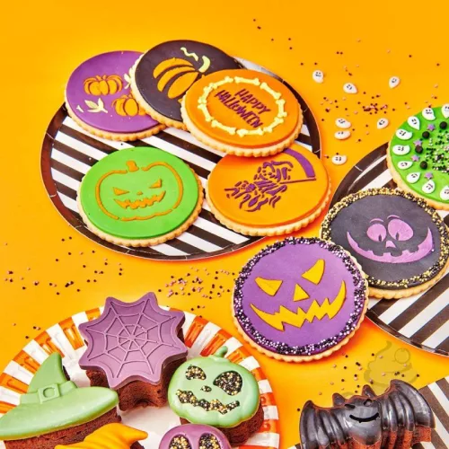 NL Wilton stencil szett Halloween 20db