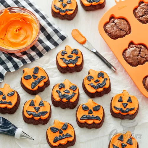 NL Wilton szilikon forma Halloween tök 6 üreg