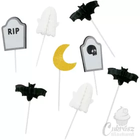 NL Wilton beszúró dísz Halloween 8db-os