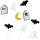 NL Wilton beszúró dísz Halloween 8db-os