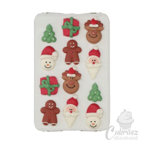 NL Wilton cukordekor karácsonyi szett 12db