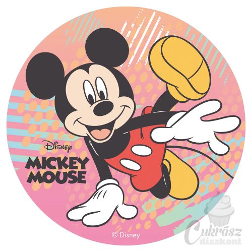 GY díszített ostyalap Mickey 20cm