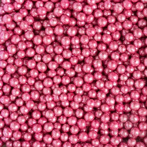 IT cukorgolyó metál pink 5mm 100g
