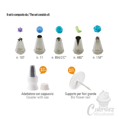 IT díszítőcső készlet 7db-os