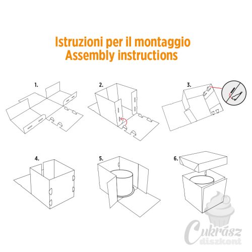IT tortadoboz 40,5*40,5*40cm oldalt nyitható