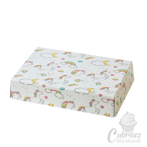 IT sütisdoboz unikornis fehér 23,5*16*5cm 1db