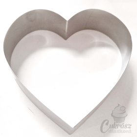 CS szív keret 17,5cm rozsdamentes