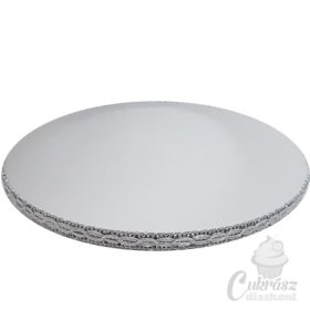 Dob kerek ezüst 25cm