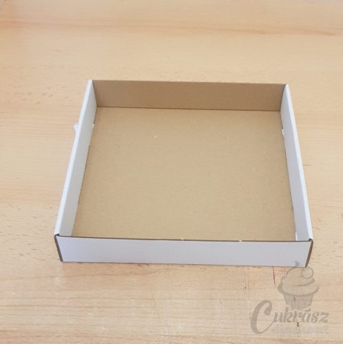Tortadoboz külön fedeles 19*19*8cm TETŐ
