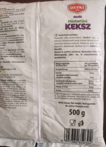 Darált háztartási keksz 500g-os Detki