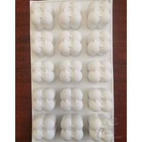 ST szilikon forma virág réteges 15db-os