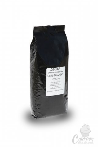 Kávé Caffe Brando koffeinmentes pörkölt szemes kávé 1kg-os
