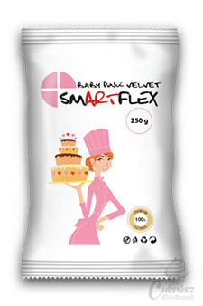 Smartflex Velvet tortaburkoló 250g világos rózsaszín