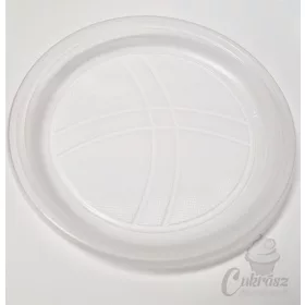 Müa tányér lapos 1 részes 50db víztiszta