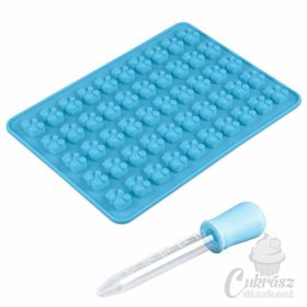 NS gumicukor szilikonforma gumimacis 50 üreg + pipetta