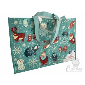 Ökotáska karácsonyi állatos 35*50*19cm óriás