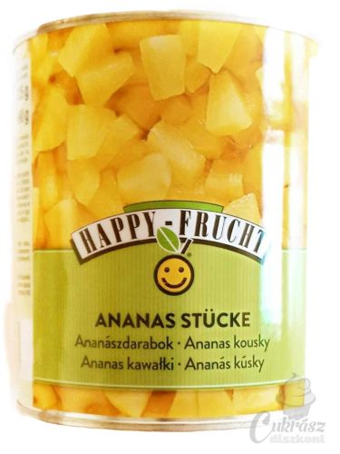 Ananász konzerv darabolt 567/340g Happy Frucht