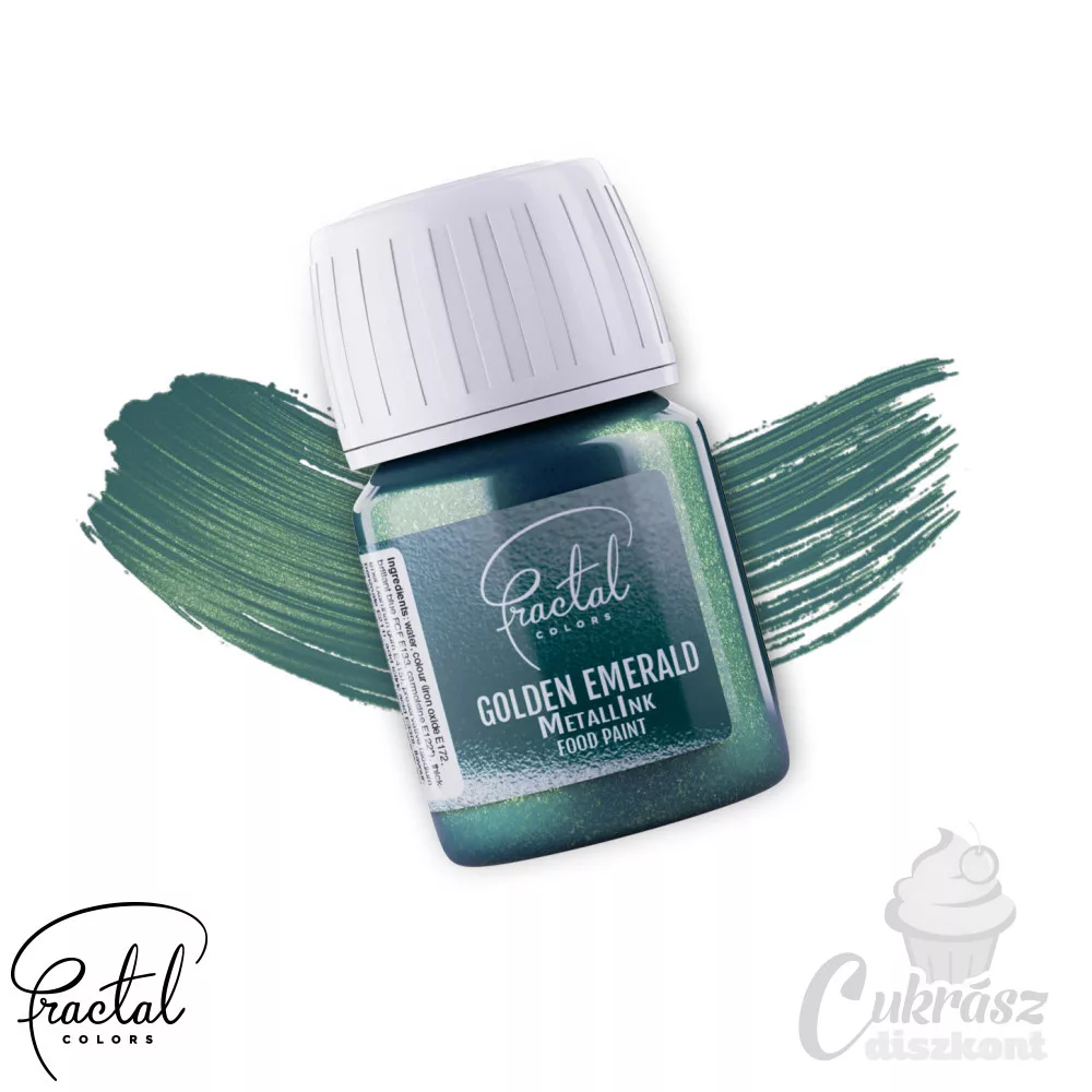 Metallink FR MetallInk ételfesték Golden Emerald 30g - Cukrászdiszkont