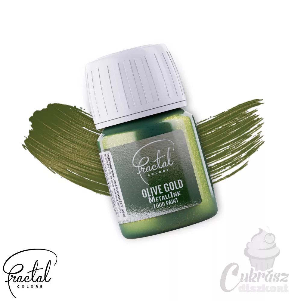 Metallink FR MetallInk ételfesték Olive Gold 30g - Cukrászdiszkont web