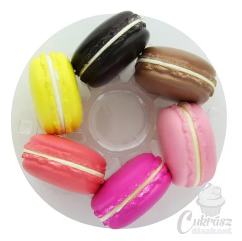 Müa macaron doboz  7db macaronnak alj+tető