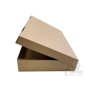 KM süteményes doboz barna 34,5*27,5*7,5cm réteses