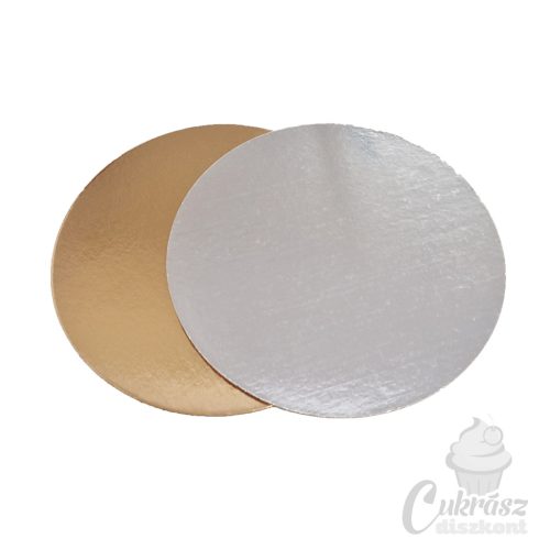 GY arany/ezüst papírtálca 20cm 1db sima