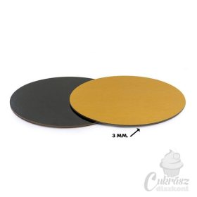 KM arany/fekete papírtálca 34cm 1db sima