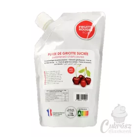 Fruits Rouges gyümölcspüré meggy 90% 1kg aszeptikus