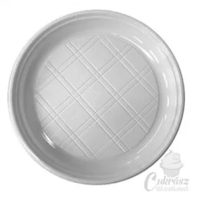 Müa tányér lapos 21,5cm 10db víztiszta