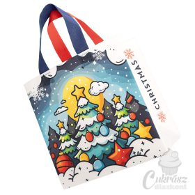 Ökotáska karácsonyi fenyőfa 30*30*20cm