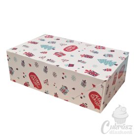 Karácsonyi papír sütisdoboz 125*210*70mm