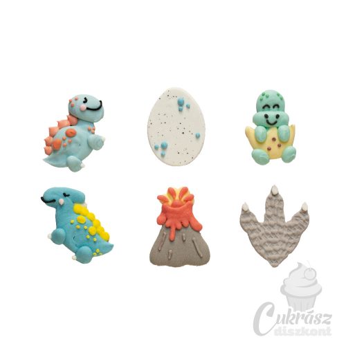 IT cukordísz dínók 6db