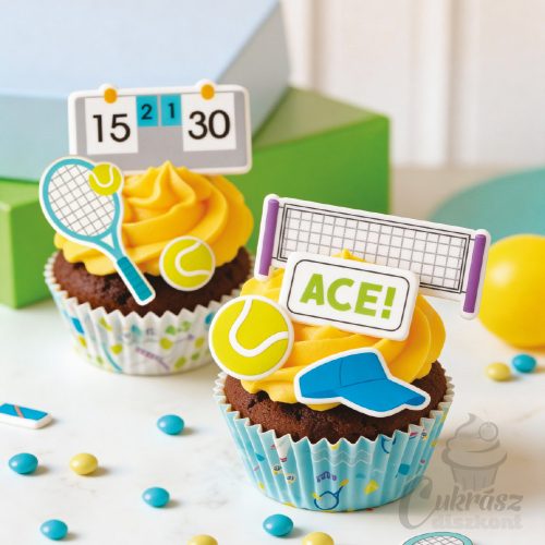 IT cukordísz tenisz szett 12db-os