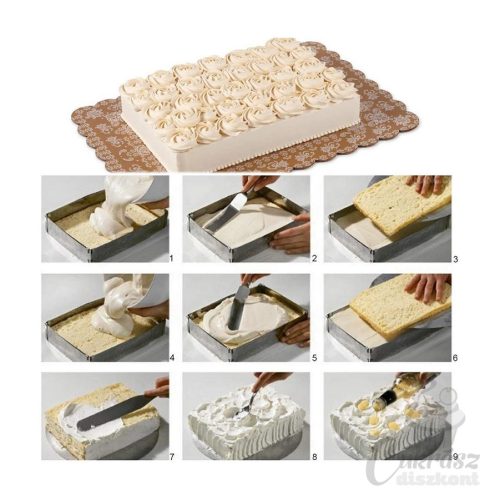 IK sütőforma állítható szögletes+felező RM