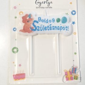 HD gyertya Boldog Születésnapot dínós