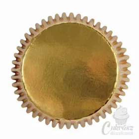 PME muffin papír fóliázott mini arany 45db