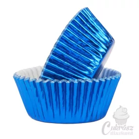 NL muffin kapszli fóliázott metálkék 30db-os