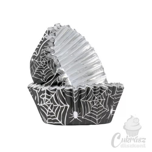 PME muffin papír fóliázott pókos 30db