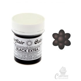 NL Sugarflair ételfesték gél extra fekete 42g