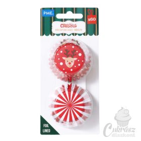 PME muffin papír mini fóliázott Rudolf 60db