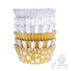 PME muffin papír fóliázott arany/ezüst 100db