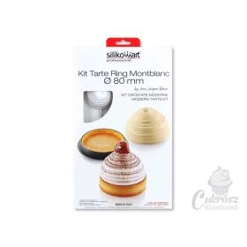 CM Silikomart tart 6db-os kör szett 80mm Montblanc