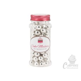 CM cukorgyöngy puha ezüst 10mm 80g