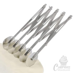 D tésztavágó 5 pengés állítható fém