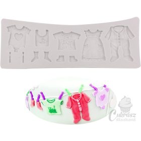 D szilikon forma babaruhák