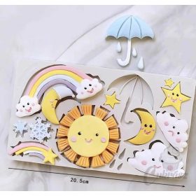 D szilikon forma időjárás 20,5cm