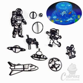 D sziluett kiszúró űrhajós