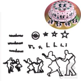 D sziluett kiszúró táncos