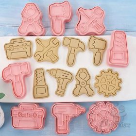 D kiszúró mintázó szerszámok 8db-os